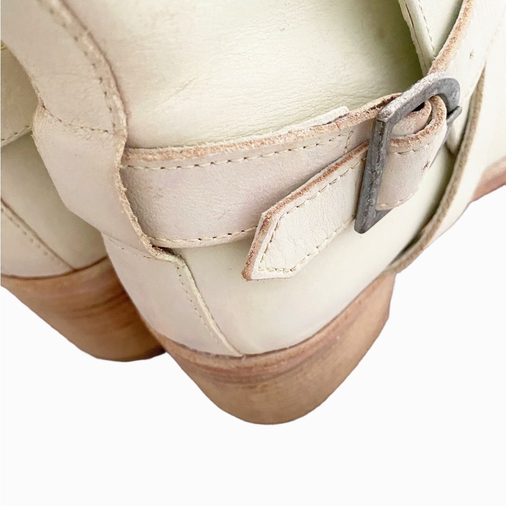 Free People Cream Ankle Boots - Picture 5 of 13